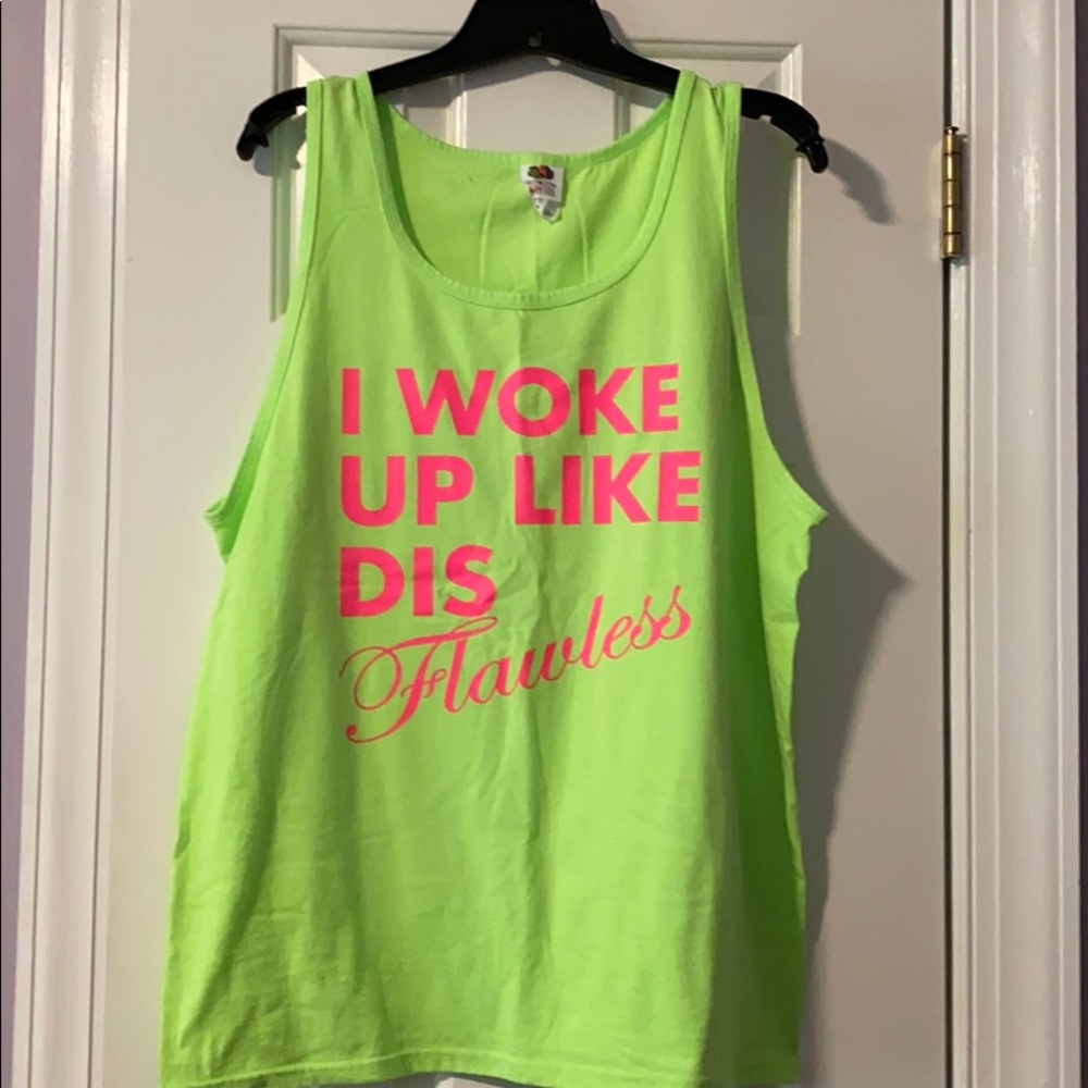 “I woke up like Dis” muscle tank